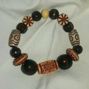 Custom Wooden Tribal Bracelet